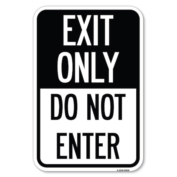 Safety Sign, 12 in Height, Aluminum, 24036